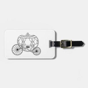 Étiquette À Bagage Princesse Carriage, entraîneur noir