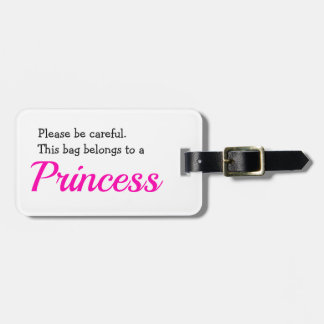 Étiquette À Bagage Princesse personnalisée