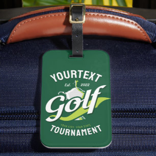 Étiquette À Bagage Pro Golfer NAME Golf Trophée Tournoi de golf