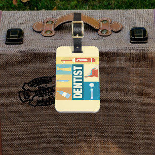 Étiquette À Bagage Professionnel Dentiste Iconique Conçu