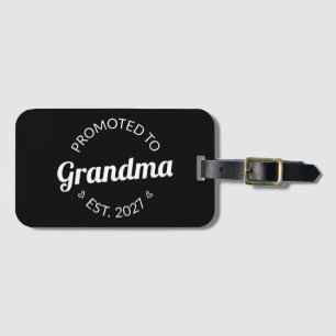 Étiquette À Bagage Promue Grand-mère dès 2027 Nouvelle Mamie Je