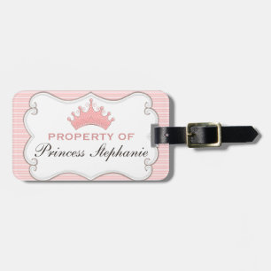 Étiquette À Bagage Propriété de la princesse Tiara Luggage Tag