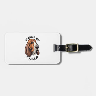 Étiquette À Bagage Propriété de quelqu'un Basset Hound