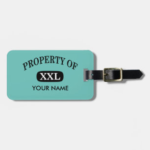 Étiquette À Bagage Propriété de XXL Votre nom