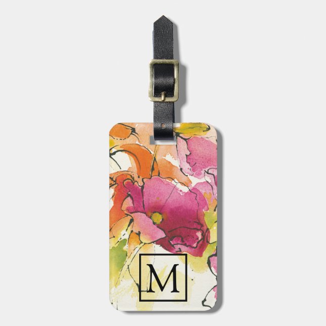 Étiquette À Bagage Prune de Pattys (Devant Vertical)