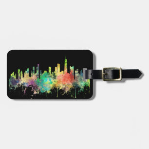 ÉTIQUETTE À BAGAGE PS D'HORIZON DE CHICAGO, L'ILLINOIS -