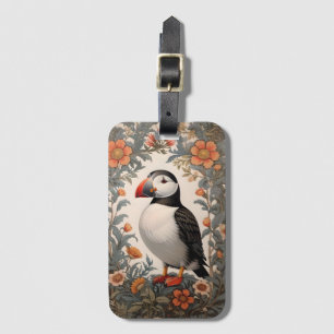 Étiquette À Bagage Puffin Atlantique William Morris Inspiré Floral