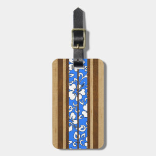 Étiquette À Bagage Pupukea Hibiscus Hawaiian Surfboard Bagages Tags