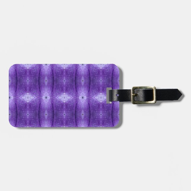 Étiquette À Bagage Purple Ikat Too (Devant horizontal)