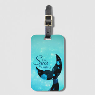 Étiquette À Bagage Queue de sirène La mer appelle Citation