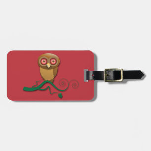 Étiquette À Bagage qui moi ? dit le hibou