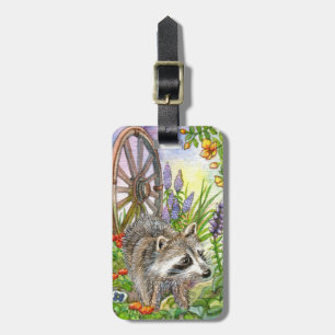 Étiquette À Bagage Racoon Par Flower Garden