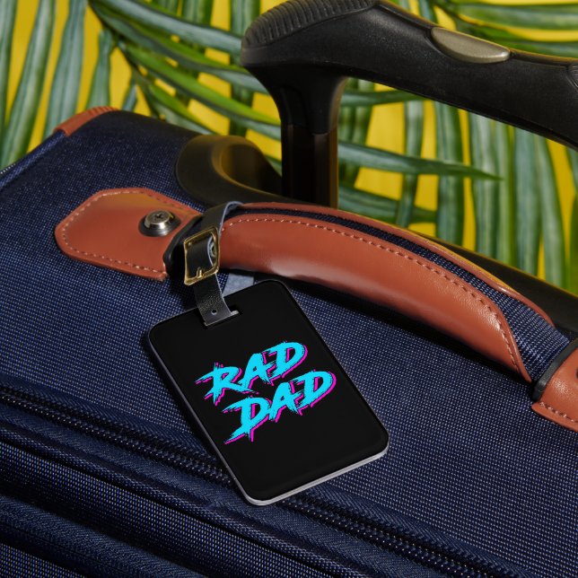 Étiquette À Bagage Rad Papa Retro 80's (Insitu Rectoal 1)