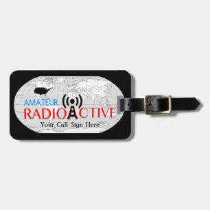 Étiquette À Bagage Radio amateur mondiale active