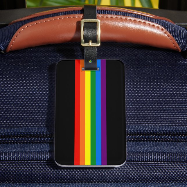 Étiquette À Bagage Rainbow Stripes Gay pride LGBT Cadeaux de soutien (Insitu Rectoal 2)