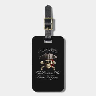 Étiquette À Bagage Raisonnent le rhum est crâne allé de pirate