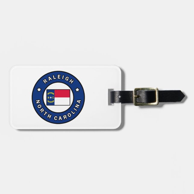 Étiquette À Bagage Raleigh Caroline du Nord (Devant horizontal)
