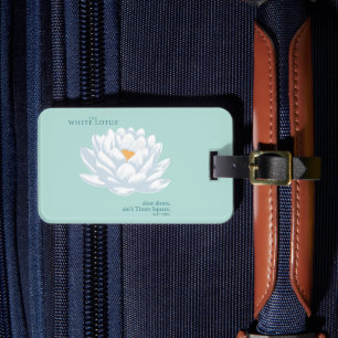 Étiquette À Bagage Ralentissez, Ain’t Times Carré - Le Lotus Blanc