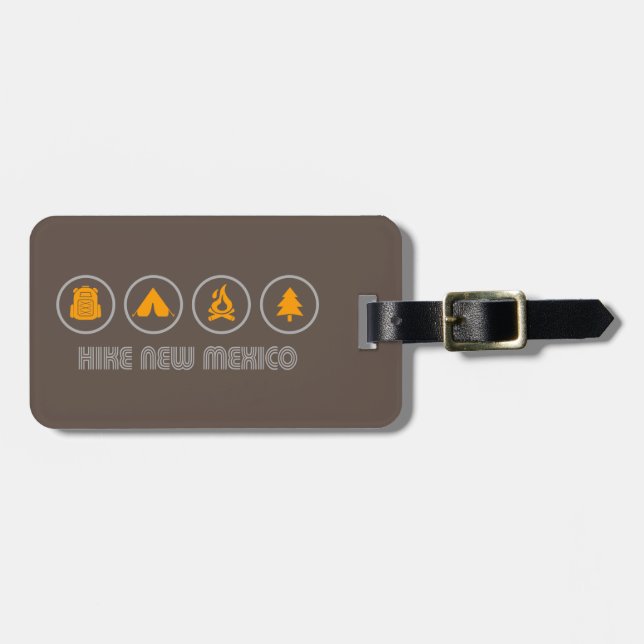 Étiquette À Bagage Randonnée Nouveau-Mexique (Devant horizontal)