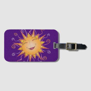 Étiquette À Bagage Rayon de soleil heureux lumineux