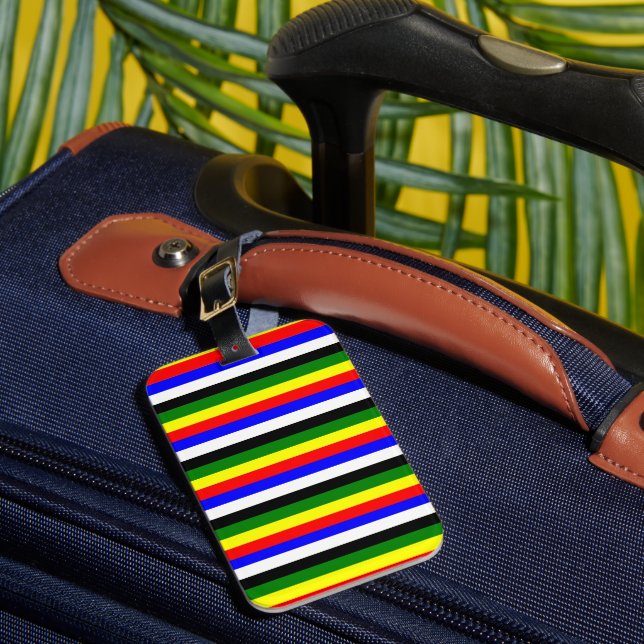 Étiquette À Bagage Rayure de base de couleurs (Insitu Rectoal 1)