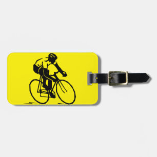 Étiquette À Bagage Recyclage jaune