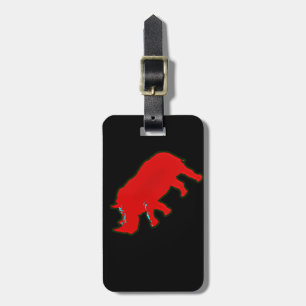 Étiquette À Bagage red africa rhinocerus