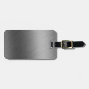 Étiquette À Bagage Regard en aluminium balayé en métal