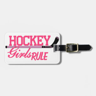 Étiquette À Bagage Règle de filles d'hockey