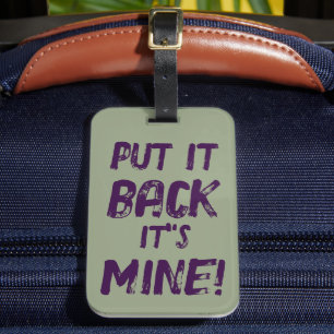 Étiquette À Bagage Remettez Sa Mine