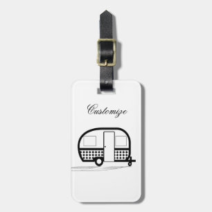 Étiquette À Bagage Remorque classique Caravan Thunder_Cove