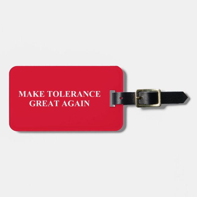 Étiquette À Bagage Rendre à la tolérance sa grandeur (Devant horizontal)
