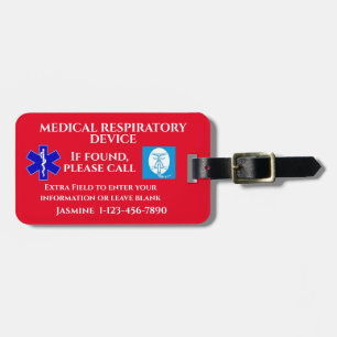 Étiquette À Bagage Report de la machine CPAP personnalisée