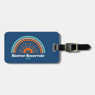 Étiquette À Bagage Réservoir Hoover Ohio Arc-en-ciel