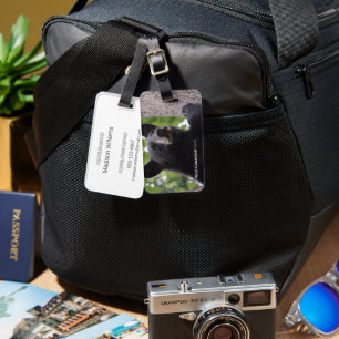 Étiquette À Bagage Ressort - Ours noir