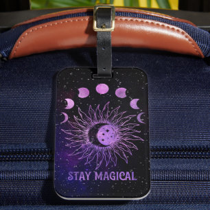 Étiquette À Bagage Restez magique sur vos voyages