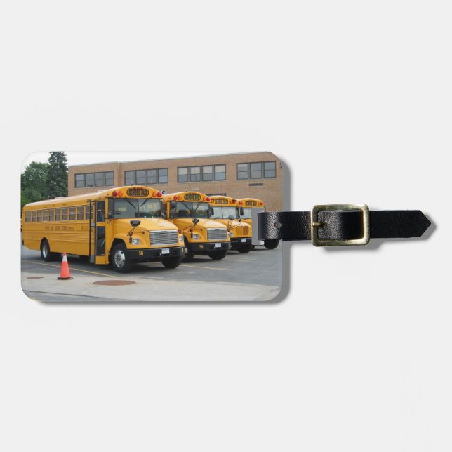 Étiquette À Bagage Retournez à l'étiquette de bagage scolaire (Devant horizontal)