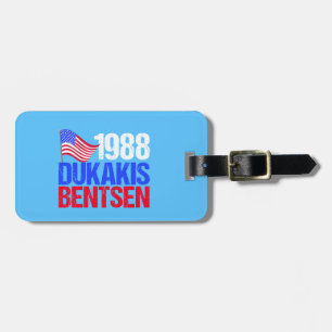 Étiquette À Bagage Rétro élection 1988 de Dukakis Bentsen