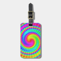 Rétro hippie de colorant de cravate psychédélique