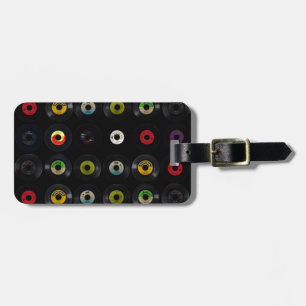 Étiquette À Bagage Rétros disques vintages du vinyle 45