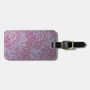 Étiquette À Bagage Revamped, William Morris motif, floraux, vintage,