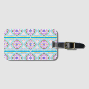 Étiquette À Bagage Rêve Pastel Boho Géométrique Kaléidoscope