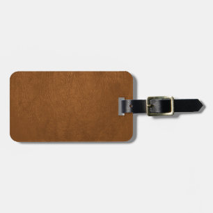 Étiquette À Bagage Revêtement Brown en cuir de vache