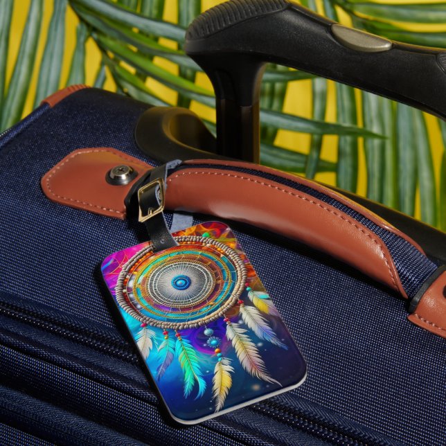 Étiquette À Bagage Rêveur Mystique Coloré (Insitu Rectoal 1)