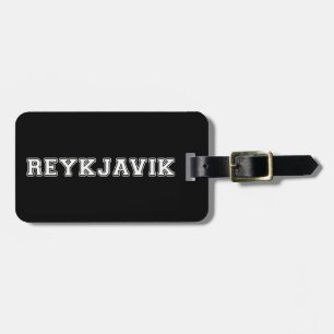 Étiquette À Bagage Reykjavik Islande