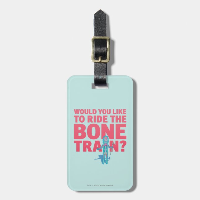 Étiquette À Bagage RICK ET MORTY™| Anatomy Park - Bone Train (Devant Vertical)