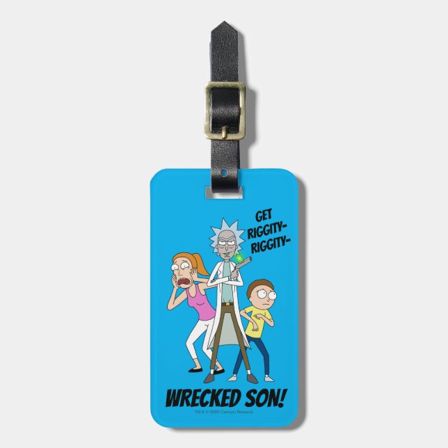 Étiquette À Bagage RICK ET MORTY™| Rick, Morty et Summer (Devant Vertical)