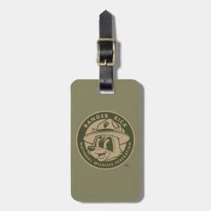 Étiquette À Bagage Rick Rick  Logo de Ranger Rick Khaki