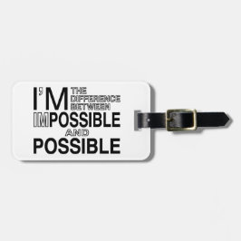 Étiquette À Bagage Rien impossibles