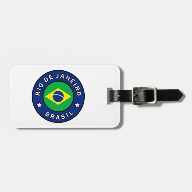 Étiquette À Bagage Rio de Janeiro Brésil (Devant horizontal)